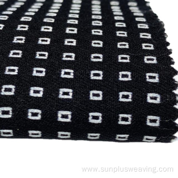 Black white yarn Bengaline fabric for women's Dresses